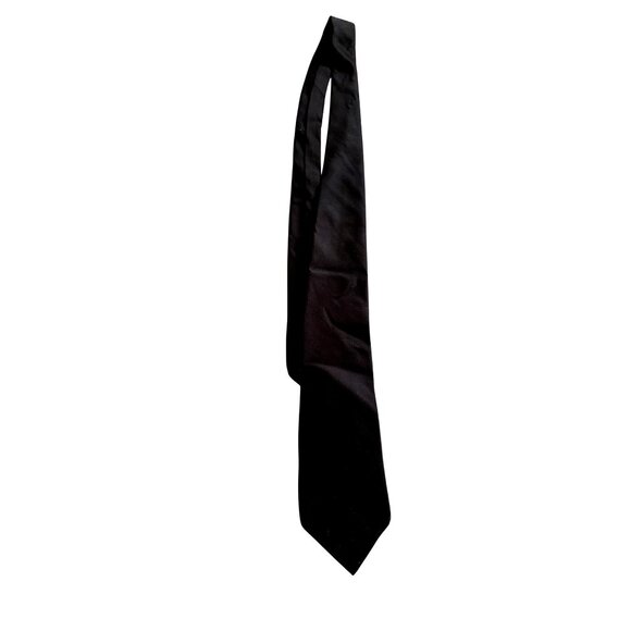 Dockers Mens Black Stain-Resistant Tie Handmade In China 100% Polyester - Picture 2 of 4